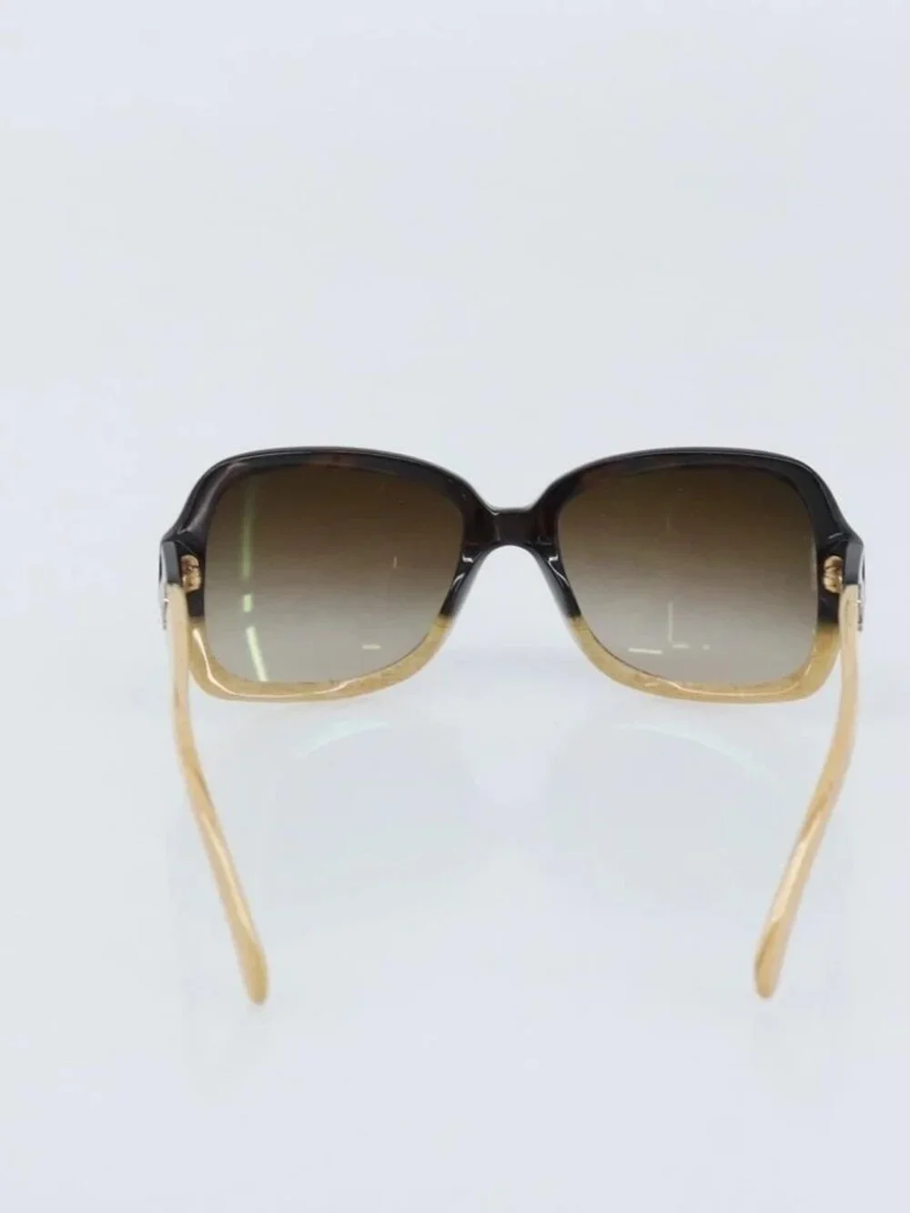 CHANEL COCO Mark Sunglasses plastic Beige 5177-A CC Auth BA11834